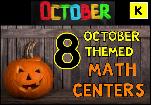 Kindergarten Math Centers October Year 1