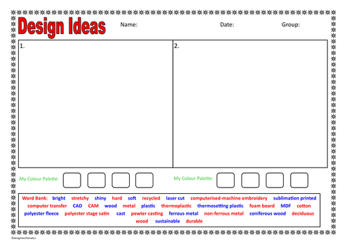 General Designing Sheet for SEN Students