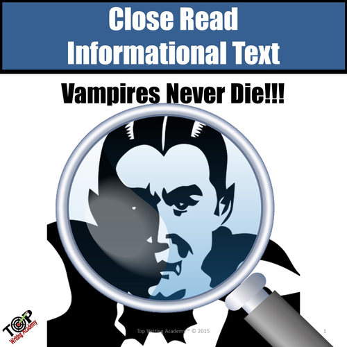 Non-Fiction Close Reading Vampires