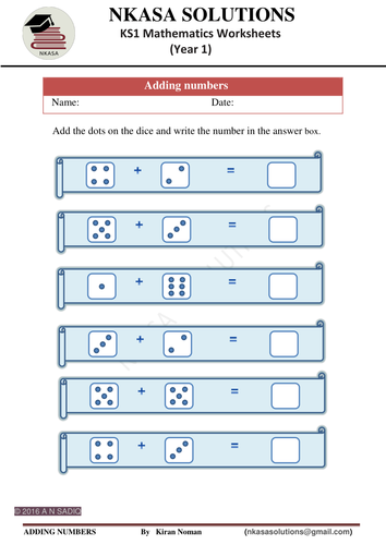 numbers addition teaching resources