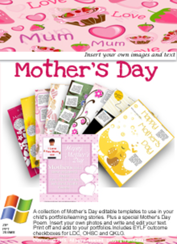 Mother's Day Editable Activity Pack