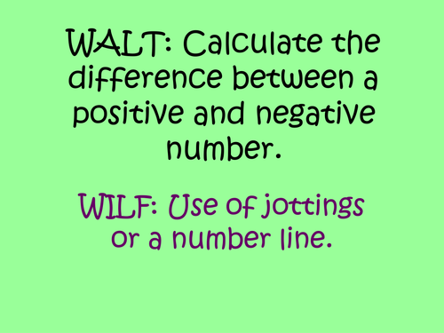 Calculating the difference between positive and negative numbers