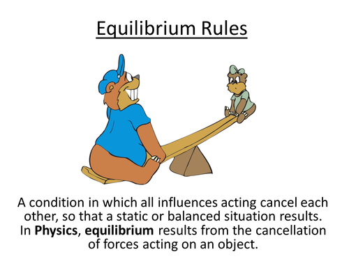 Physics A-Level Year 1 Lesson - Equilibrium Rules (PowerPoint AND lesson plan)
