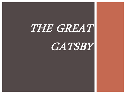 The Great Gatsby