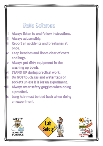 Science lab safety rules