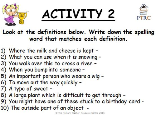 Year 1/2 Super at Spelling Activity Bundle