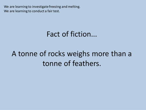 Y4 States of Matter - Investigating Freezing and Melting - Lesson 3 (Resources, PP and Planning)