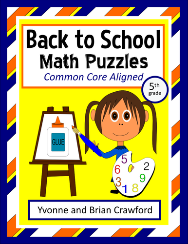 Back To School Math Puzzles 5th Grade Teaching Resources