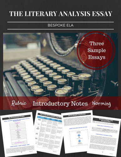 An INTRO to the Literary Analysis Essay with SAMPLE ESSAYS & RUBRIC