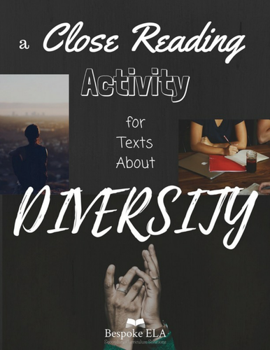 CLOSE READING Activity for Texts About Diversity and Inclusion