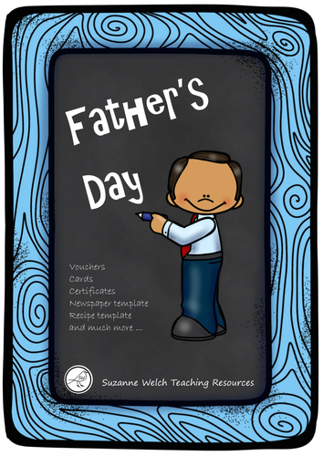 Father's Day Fun - cards, certificates, vouchers, recipe writing, newspaper, etc