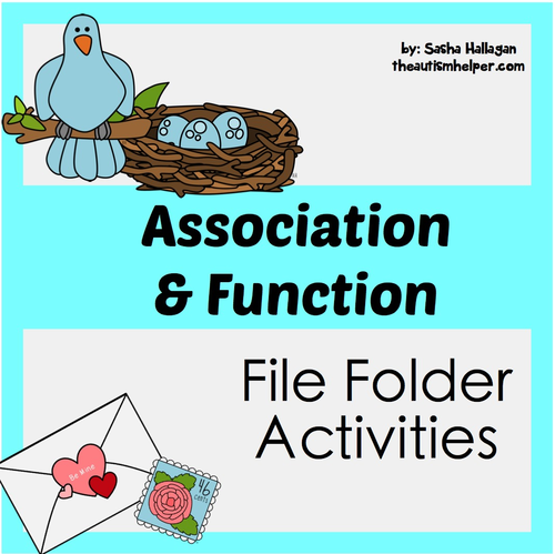 File Folder Activities to Work on Association & Function