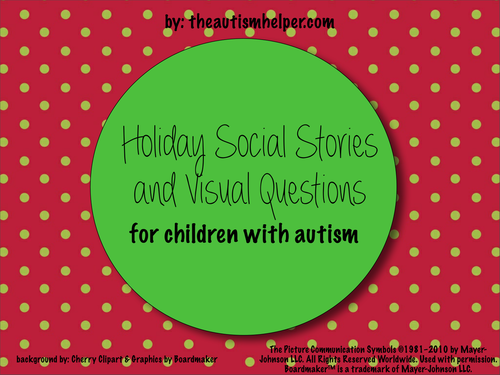 Holiday Social Stories and Visual Questions for Children with Autism