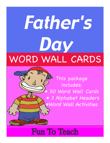 Father’s Day Word Wall