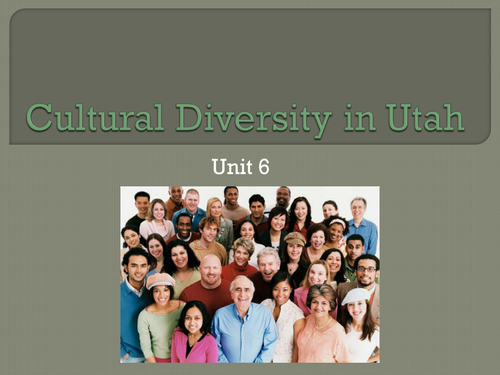 Cultural Diversity in Utah - Utah Studies