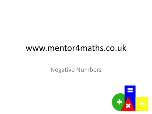 negative-numbers-teaching-resources