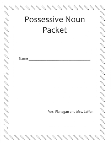 Possessive Pronoun differentiated  worksheets