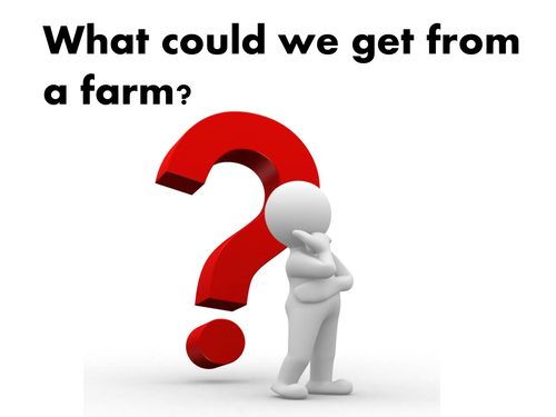 What can we get from the farm? - Farm animals theme