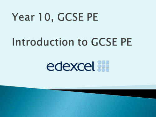 Edexcel GCSE PE 2016 Spec Introduction Lesson