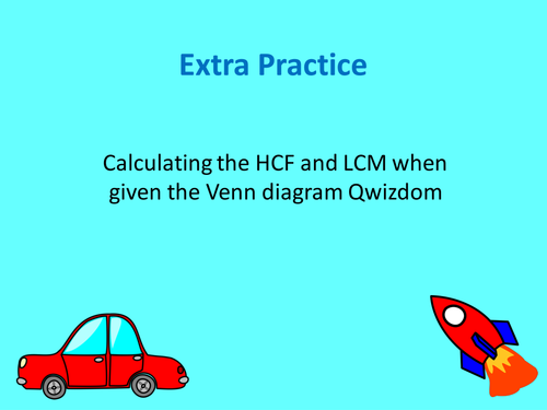 HCF and LCM using prime factors