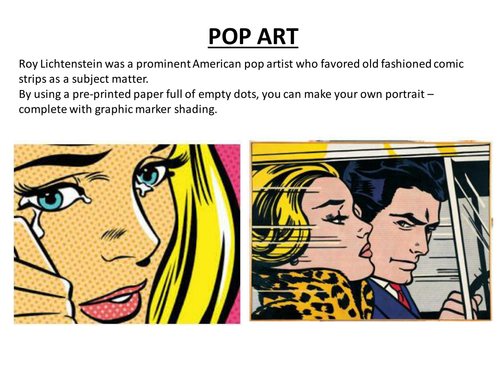 Pop Art activity