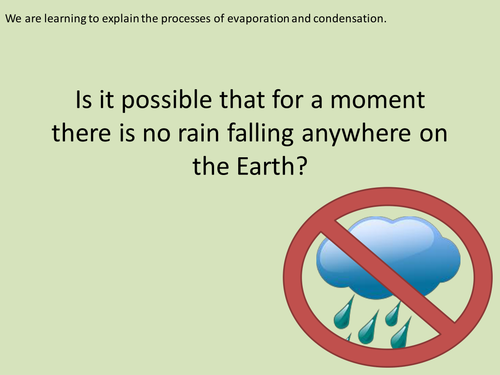 Y4 States of Matter - Making a cloud/water cycle - Lesson 7 (Resources, PP and Planning)