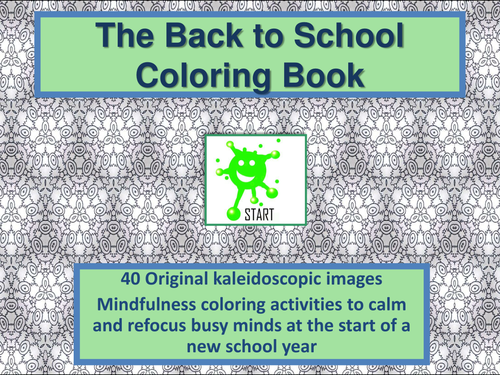 Back to School. Calming Coloring Book.