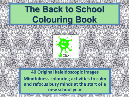 Back to School. Calming Colouring Book