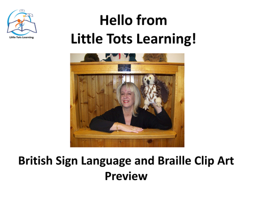 British Sign Language (BSL) and Braille Clip Art