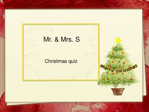 Christmas quiz with answers