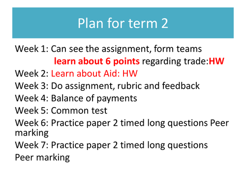 International Trade IGCSE