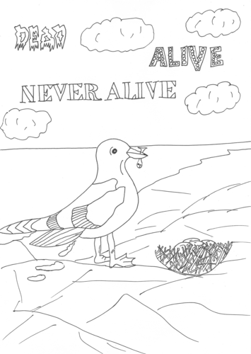 living and nonliving things coloring pages