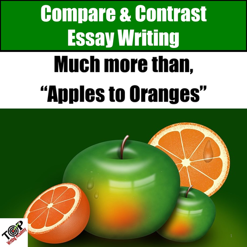 comparing apples to oranges essay