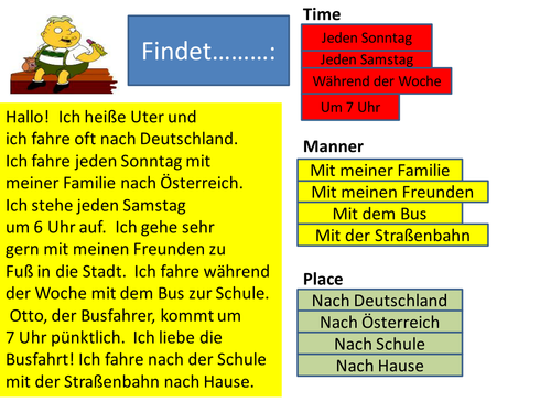 time manner place year 78 beginners word order