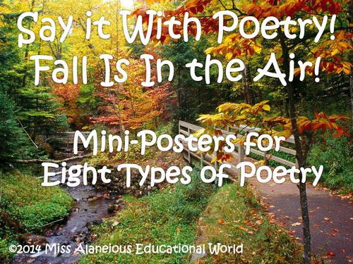 Fall Poetry! Express Yourself With Eight Different Forms of Poetry ...