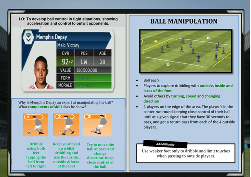 Football Skill Cards and AfL - FIFA 16 Background