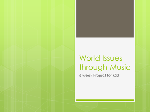Problems we face in the world,  explored through Music lyrics