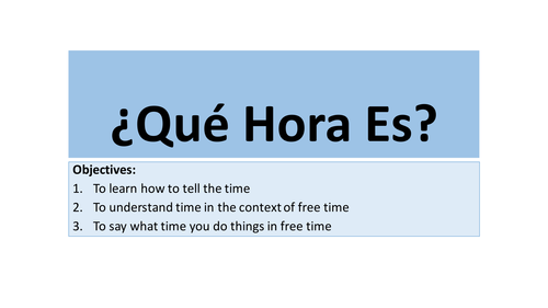 Qué hora es