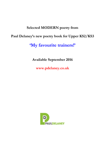 Selected modern poetry by Paul Delaney