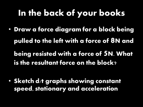 AQA KS3 Physics [Forces]: L4 Acceleration