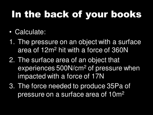 AQA KS3 Physics [Forces]: L12 Pressure in Fluids