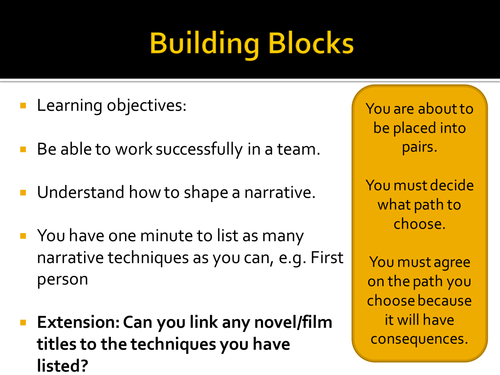 Thriller Genre Creative Writing Unit