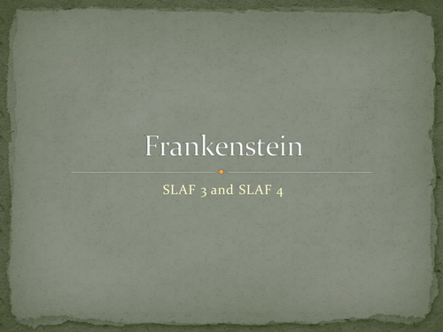 Frankenstein Play Unit