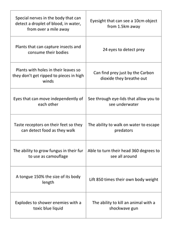 Adaptation complete lesson