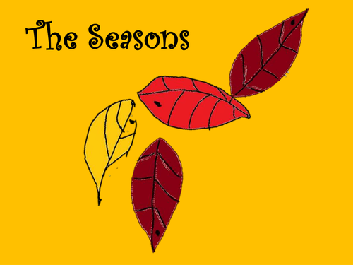 The Seasons song  with percussion parts for the non specialist . Worksheet and follow up ideas