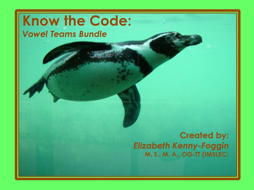 Know the Code: Bundle of Vowel Teams