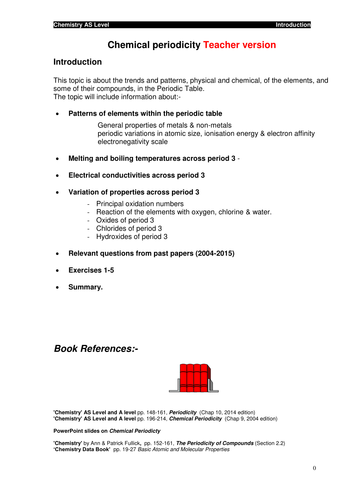 Chemical periodicity (AS)