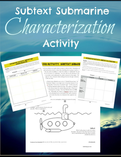Characterization Through Subtext:  A Mini-lesson