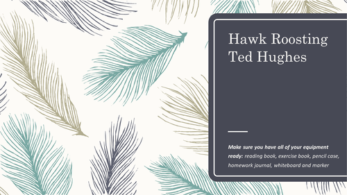 Hawk Roosting Ted Hughes