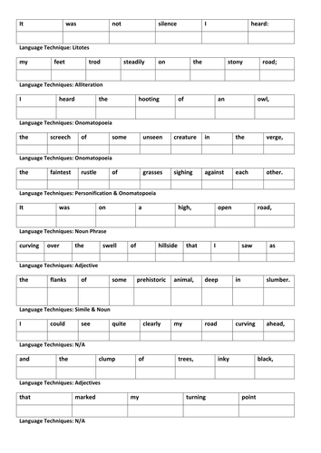 Grammar and Language Techniques Activity